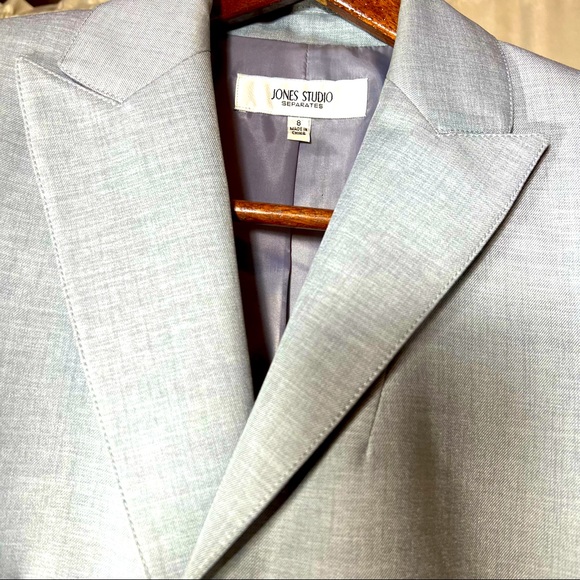 Grey Blueish Blazer by Jones Studio // 8 - Picture 5 of 9